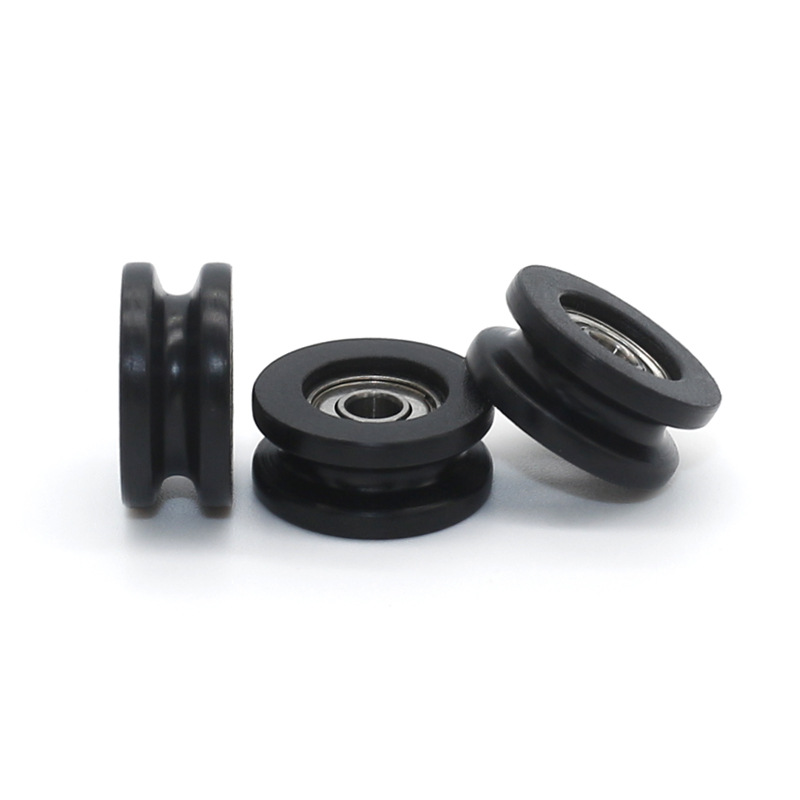 Black nylon bearing pulley pictu